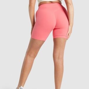 GYMSHARK Whitney Simmons Pink Peony Mesh Cycling Shorts